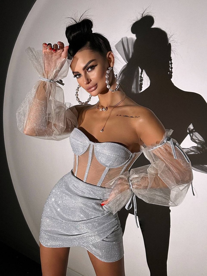 Сяючий комплект: корсет + спідниця  | PUSHKA SHOP