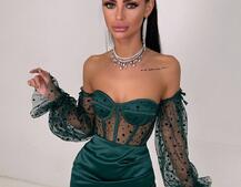 Улюблений комплект в новому виконанні: корсет бюстьє з об’ємними рукавами + спідниця міні | PUSHKA SHOP