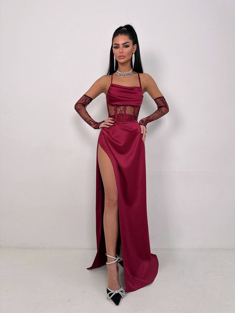 Комплект: корсет+ рукавички + спідниця максі Комплект: корсет+ рукавички + спідниця максі | PUSHKA SHOP