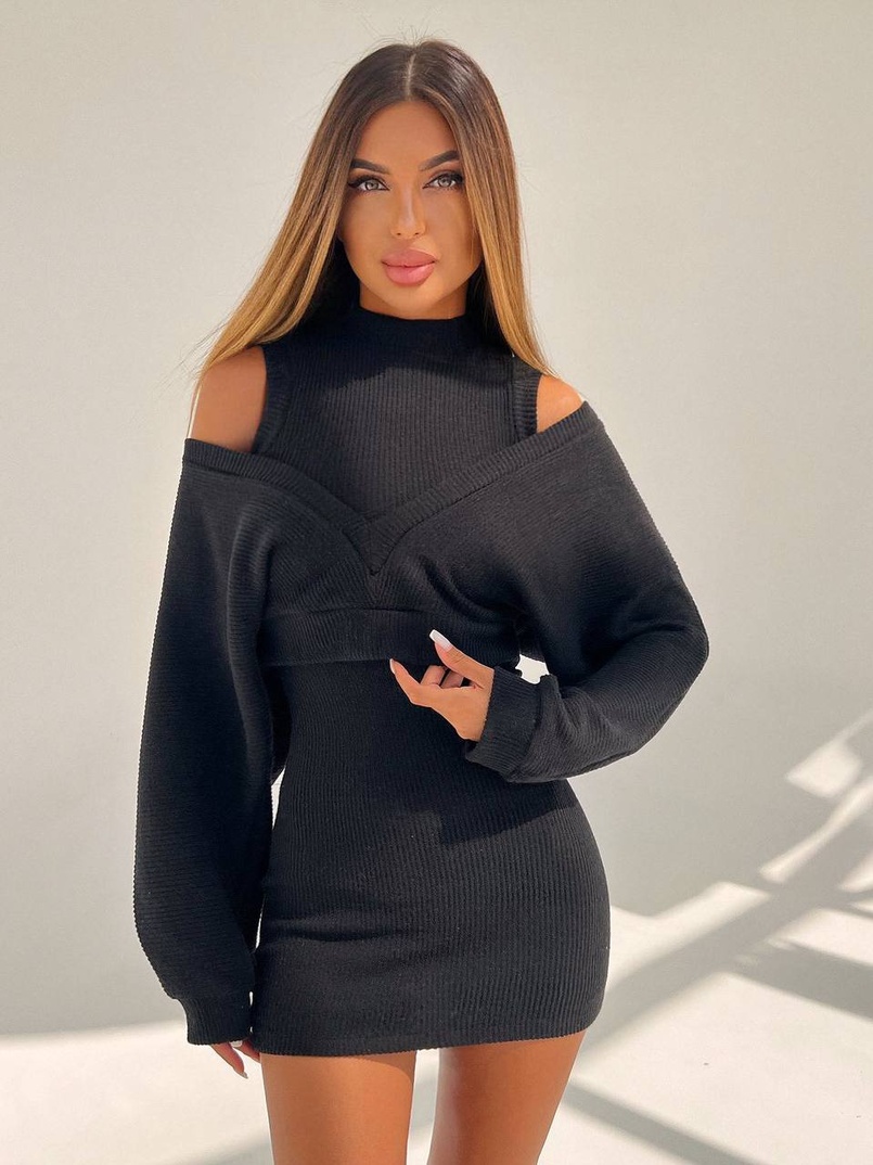 Трикотажна сукня-двійка  Трикотажна сукня-двійка  | PUSHKA SHOP