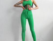 Трикотажный комплект: корсетный топ на косточках + леггинсы Трикотажный комплект: корсетный топ на косточках + леггинсы | PUSHKA SHOP