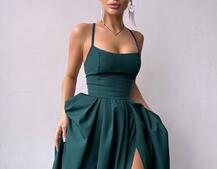 Сукня максі  зі шнурівкою на спинці Сукня максі  зі шнурівкою на спинці | PUSHKA SHOP