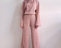 Повсякденний костюм із теплого трикотажу-рубчика Повсякденний костюм із теплого трикотажу-рубчика | PUSHKA SHOP