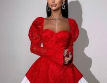 Мереживна сукня з чашечками  Мереживна сукня з чашечками  | PUSHKA SHOP