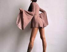 Ромпер з розкльошеними рукавами  Ромпер з розкльошеними рукавами  | PUSHKA SHOP