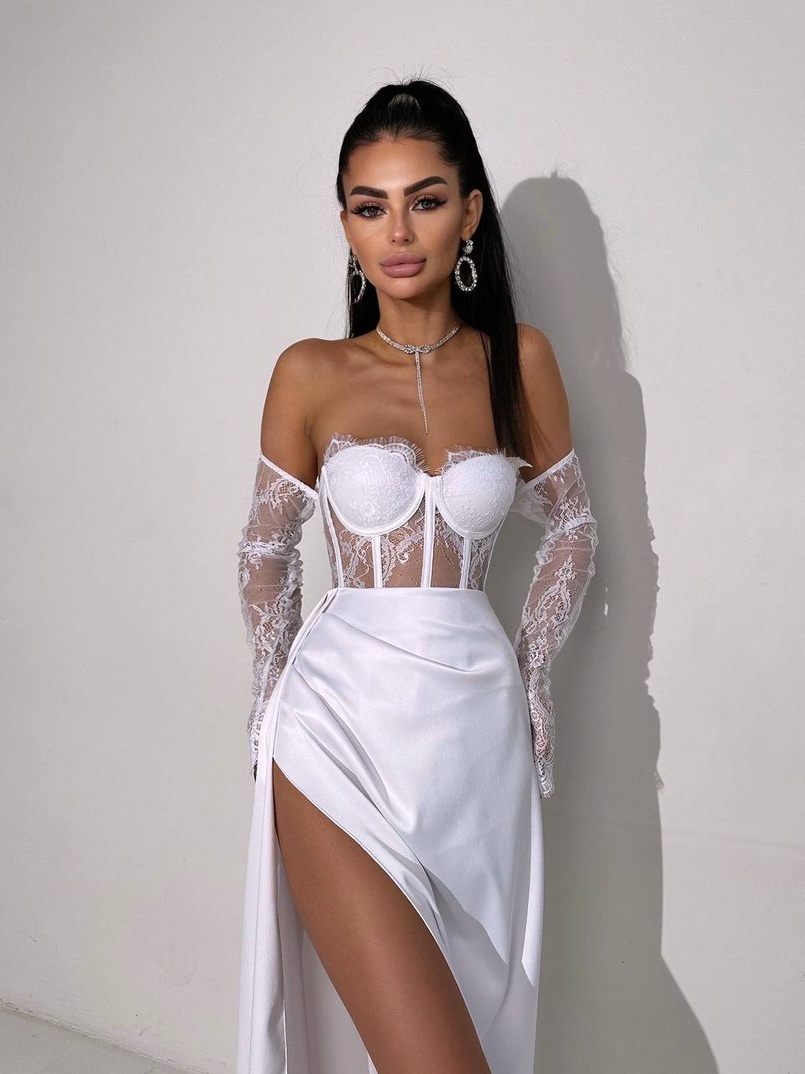 Комплект: мереживний корсет  +  спідниця максі   | PUSHKA SHOP