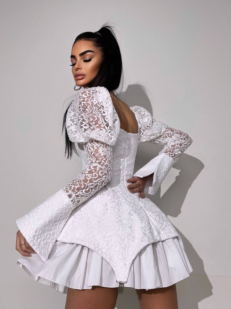 Мереживна сукня з чашечками  Мереживна сукня з чашечками  | PUSHKA SHOP