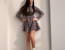 Приталена сукня з корсетною вставкою та спідницею-сонцем Приталена сукня з корсетною вставкою та спідницею-сонцем | PUSHKA SHOP