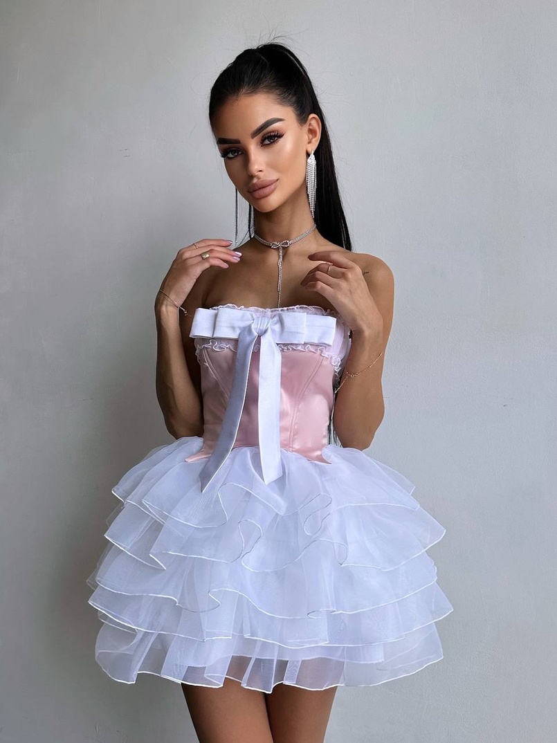 Комплект: корсет + пишна спідниця міні  Комплект: корсет + пишна спідниця міні  | PUSHKA SHOP