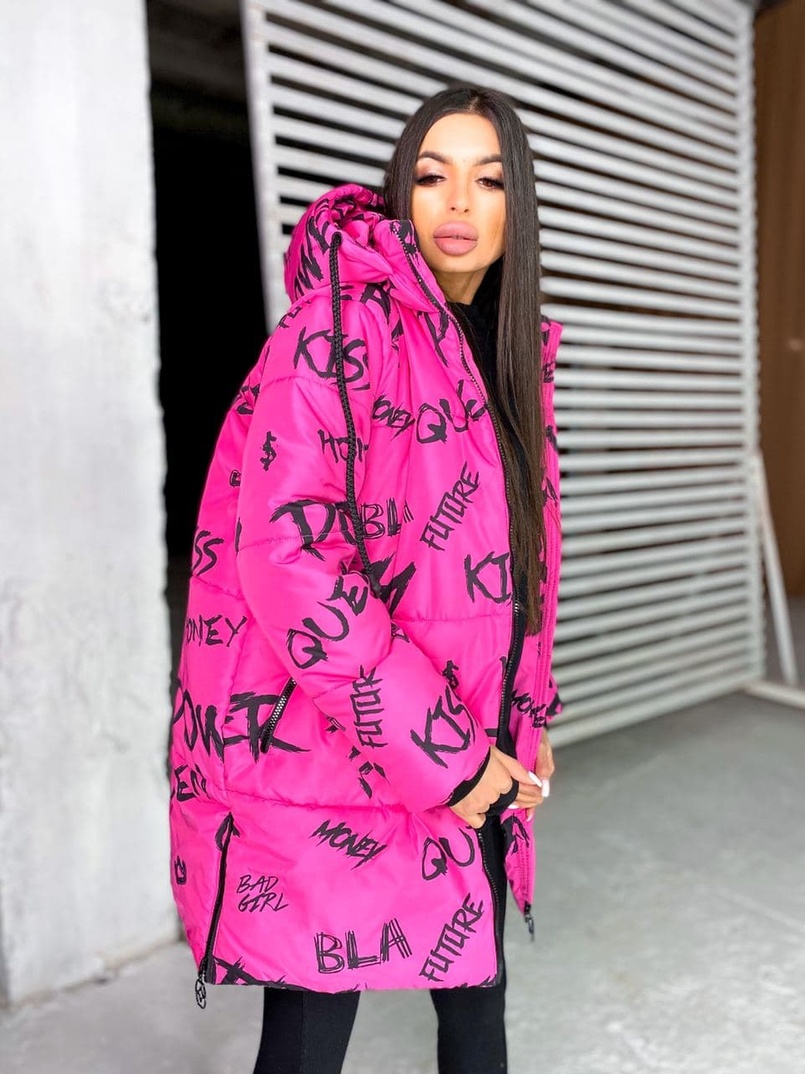 Тёплая куртка с креативным принтом❄️ Тёплая куртка с креативным принтом❄️ | PUSHKA SHOP