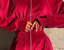 Велюровий комбінезон з елементами корсету Велюровий комбінезон з елементами корсету | PUSHKA SHOP