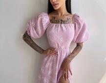 Улюблена сукня міді зі шнурівкою на спинці в нових кольорах Улюблена сукня міді зі шнурівкою на спинці в нових кольорах | PUSHKA SHOP