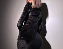 Оксамитова сукня з декором  Оксамитова сукня з декором  | PUSHKA SHOP