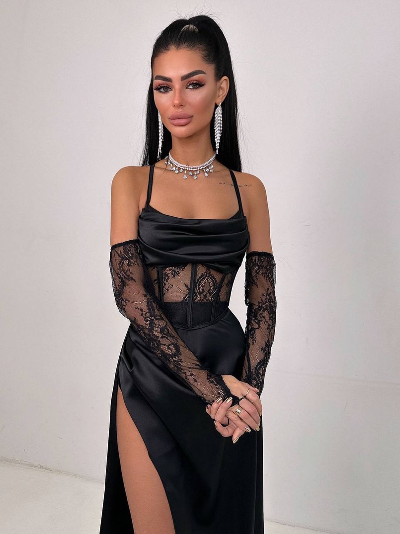 Комплект: корсет+ рукавички + спідниця максі Комплект: корсет+ рукавички + спідниця максі | PUSHKA SHOP