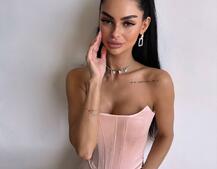 Корсетна сукня міді  | PUSHKA SHOP