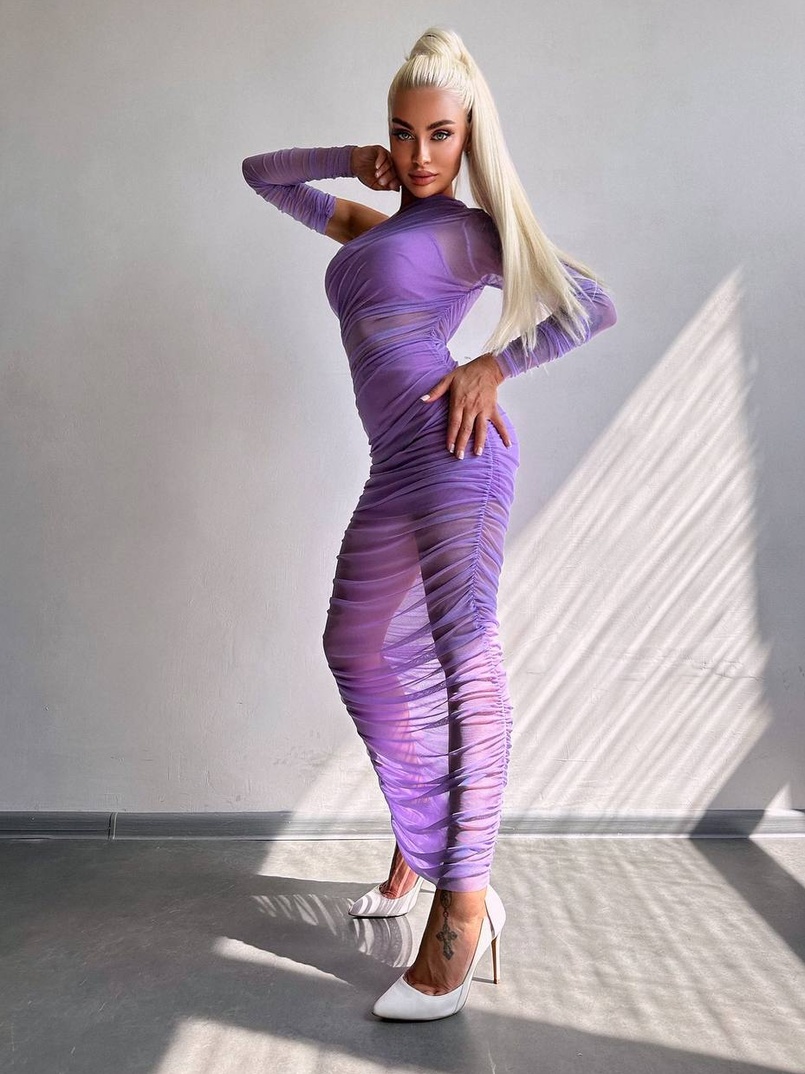 Сукня міді з драпіруванням   Сукня міді з драпіруванням   | PUSHKA SHOP