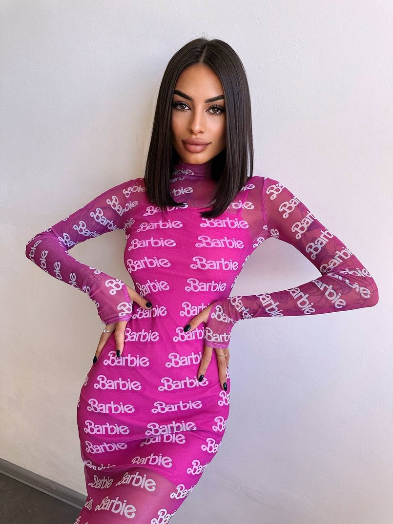 Сукня міді з принтом  Сукня міді з принтом  | PUSHKA SHOP