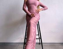 Сукня міді з драпіруванням   Сукня міді з драпіруванням   | PUSHKA SHOP