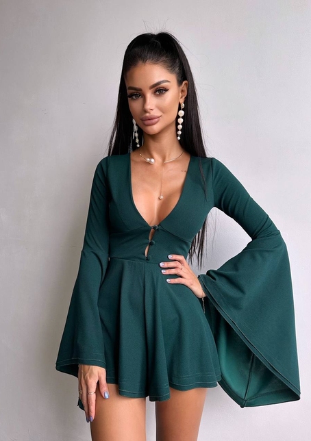 Ромпер з розкльошеними рукавами  Ромпер з розкльошеними рукавами  | PUSHKA SHOP