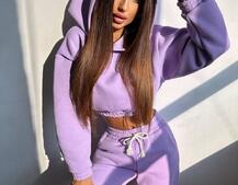 Базовий костюм на флісі з об'ємними капюшоном Базовий костюм на флісі з об'ємними капюшоном | PUSHKA SHOP