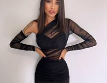 Міні сукня з драпіруванням   Міні сукня з драпіруванням   | PUSHKA SHOP