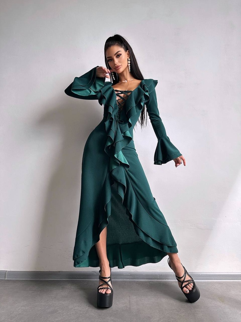 Сукня з воланами  Сукня з воланами  | PUSHKA SHOP