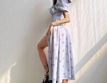 Сукня- міді  з квітковим принтом Сукня- міді  з квітковим принтом | PUSHKA SHOP