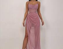 Комплект: корсет декорований стразами + спідниця максі  Комплект: корсет декорований стразами + спідниця максі  | PUSHKA SHOP