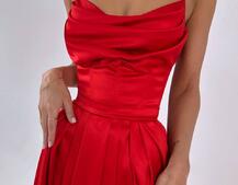 Атласний комплект: корсет + спідниця максі  | PUSHKA SHOP