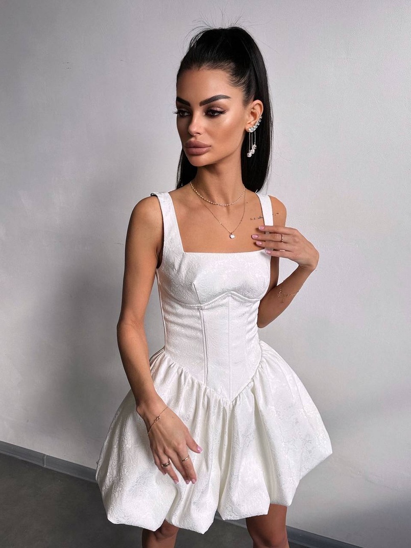 Корсетна сукня с пишною спідницею-балоном | PUSHKA SHOP