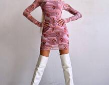 Міні сукня з принтом  Міні сукня з принтом  | PUSHKA SHOP