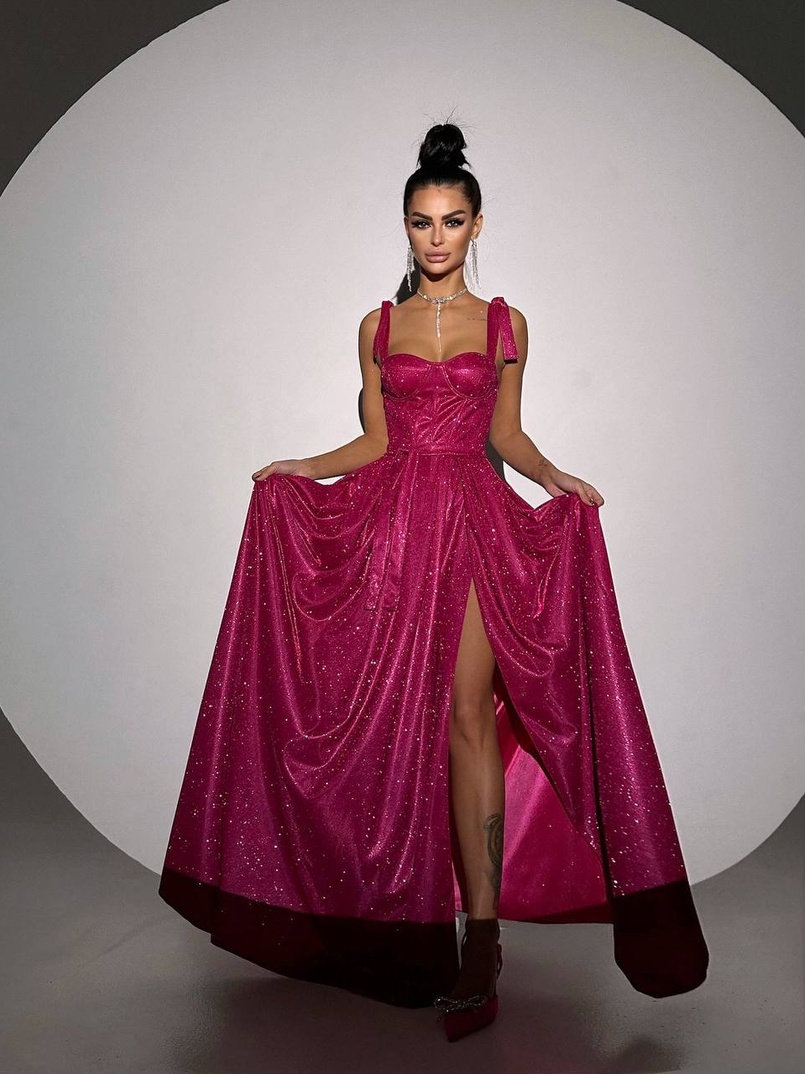 ✨Блискуча сукня максі з чашечками ✨ | PUSHKA SHOP