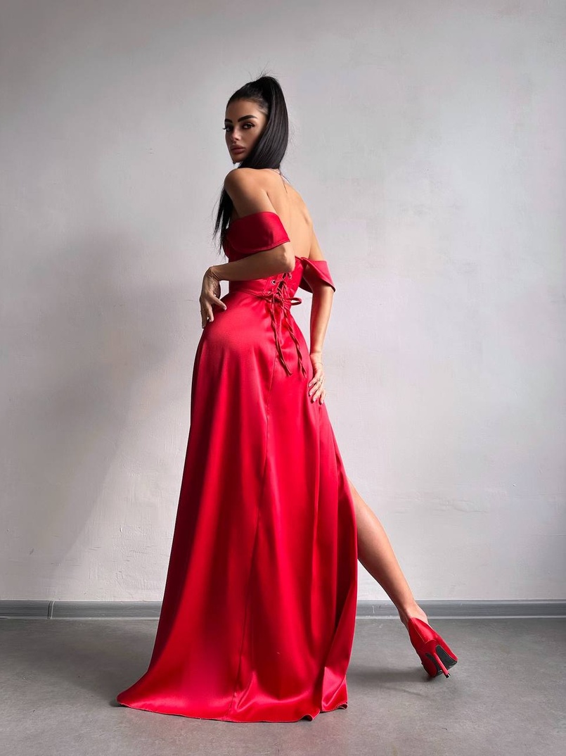 Атласний комплект: корсет бюстʼє + спідниця максі Атласний комплект: корсет бюстʼє + спідниця максі | PUSHKA SHOP