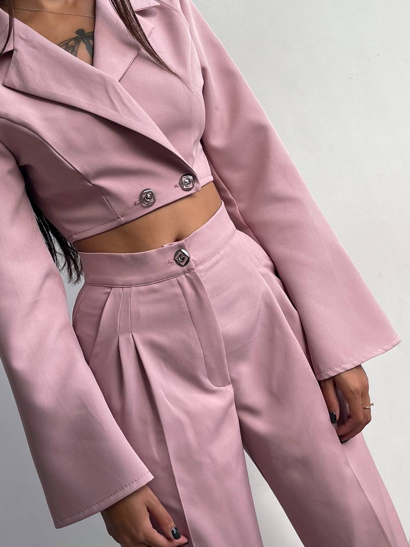 Брючный костюм с широкими штанами  Брючный костюм с широкими штанами  | PUSHKA SHOP