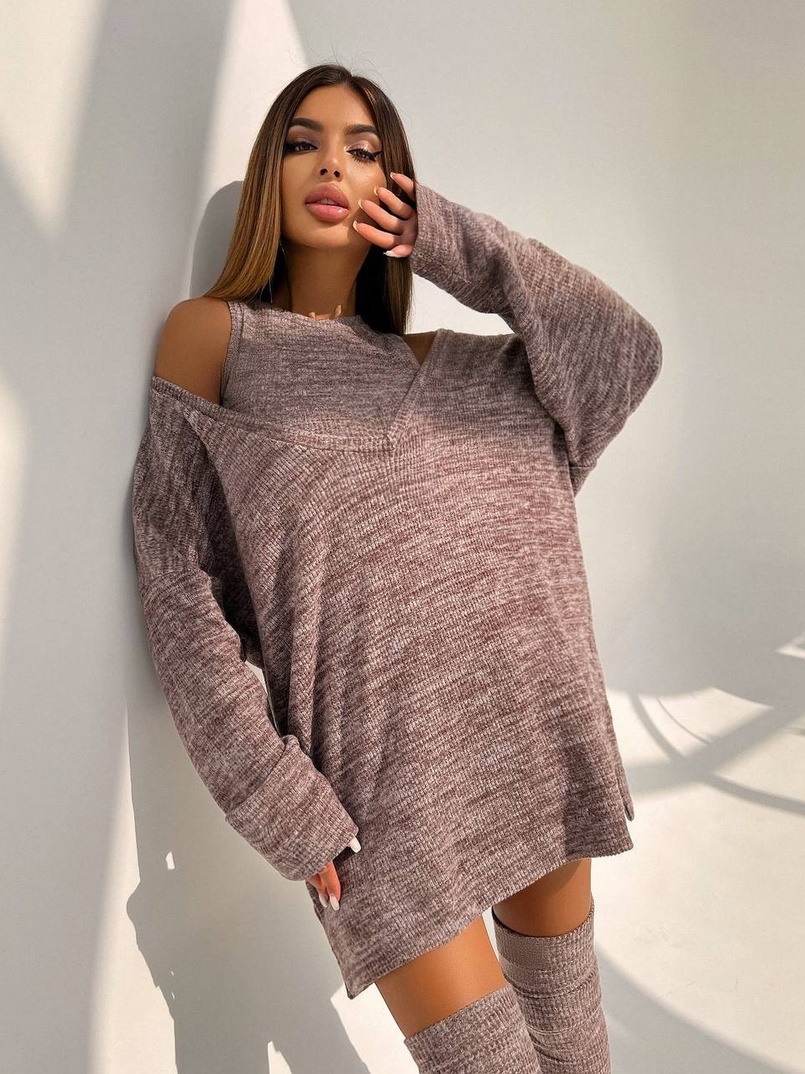 Трикотажна сукня-двійка + гетри  Трикотажна сукня-двійка + гетри  | PUSHKA SHOP