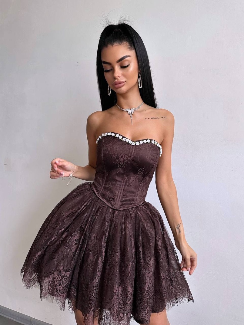 Романтичний комплект із корсета та мереживної спідниці ✨ | PUSHKA SHOP