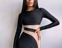 Сукня міді  із вставками сітки  Сукня міді  із вставками сітки  | PUSHKA SHOP