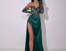 Комплект: мереживний корсет  +  спідниця максі   Комплект: мереживний корсет  +  спідниця максі   | PUSHKA SHOP