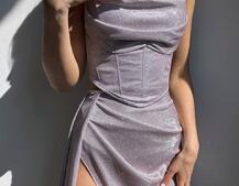 Сяючий комплект: корсет + спідниця максі Сяючий комплект: корсет + спідниця максі | PUSHKA SHOP