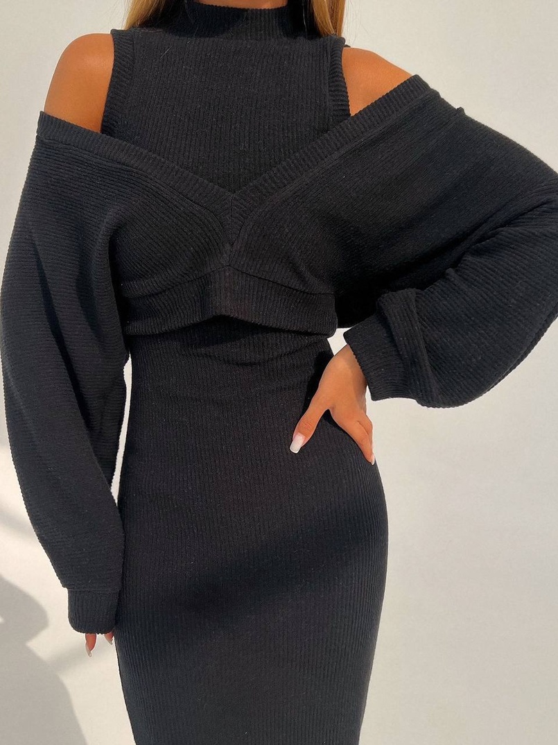 Трикотажна сукня-двійка  Трикотажна сукня-двійка  | PUSHKA SHOP