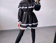 Сукня декорована мереживом Сукня декорована мереживом | PUSHKA SHOP