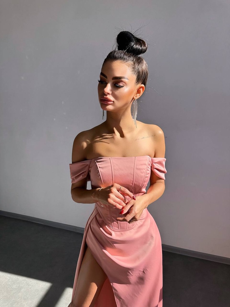 Комплект: корсет + спідниця максі з драпіруванням   | PUSHKA SHOP