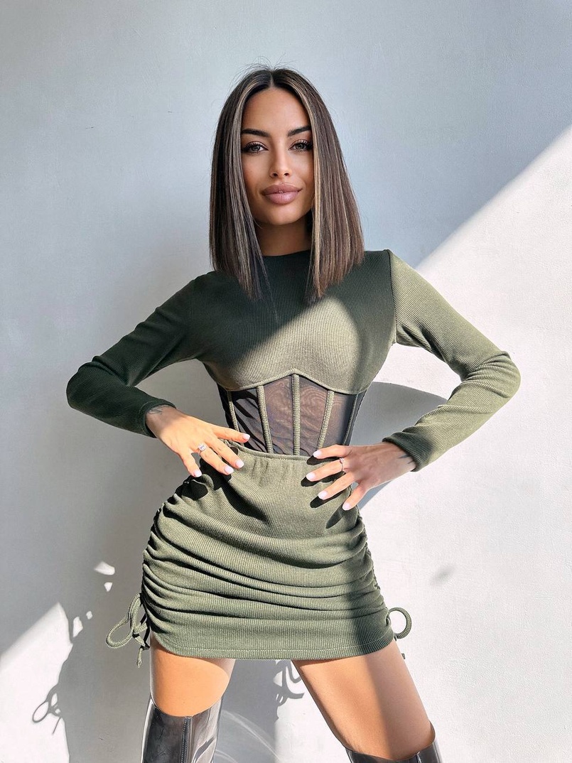 Сукня-міні  з елементами корсету  Довжину спідниці можна регулювати  Сукня-міні  з елементами корсету  Довжину спідниці можна регулювати  | PUSHKA SHOP