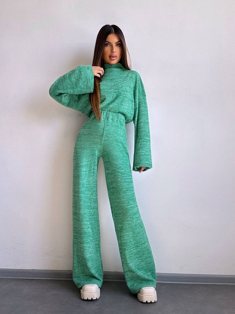 Трикотажний базовий комплект: світшот + штани  Трикотажний базовий комплект: світшот + штани  | PUSHKA SHOP