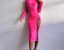 Оксамитова сукня міді зі шнурівкою Оксамитова сукня міді зі шнурівкою | PUSHKA SHOP