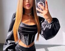 Комплект: корсет, декорований стразами   + спідниця міні з драпіруванням  Комплект: корсет, декорований стразами   + спідниця міні з драпіруванням  | PUSHKA SHOP